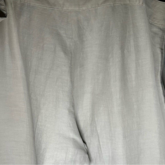 Eileen Fisher Women's Ivory  Linen Silk Trousers Size XL - Picture 10 of 10
